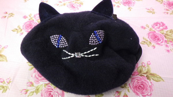 ANNA　SUI 　MINI　ベレー帽　猫　アナスイ　ネコ