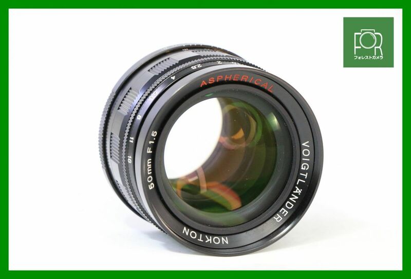 【同梱歓迎】実用■Voigtlander NOKTON 50mm F1.5 ASPHERICAL＋フォクトレンダー純正 L Mアダプター付き■HHH533