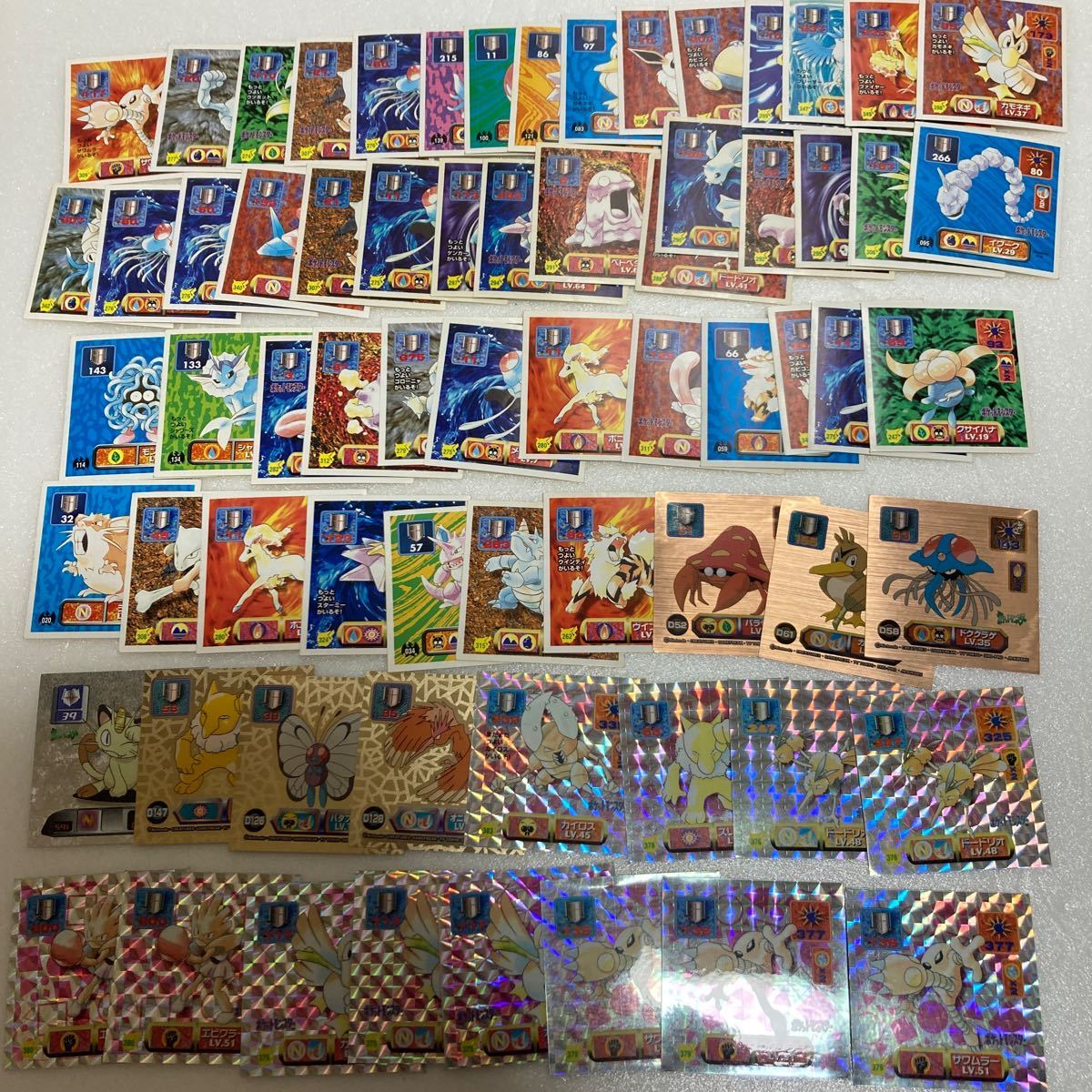 レトロ　当時物　ポケモン　シール烈伝　68枚　キラ