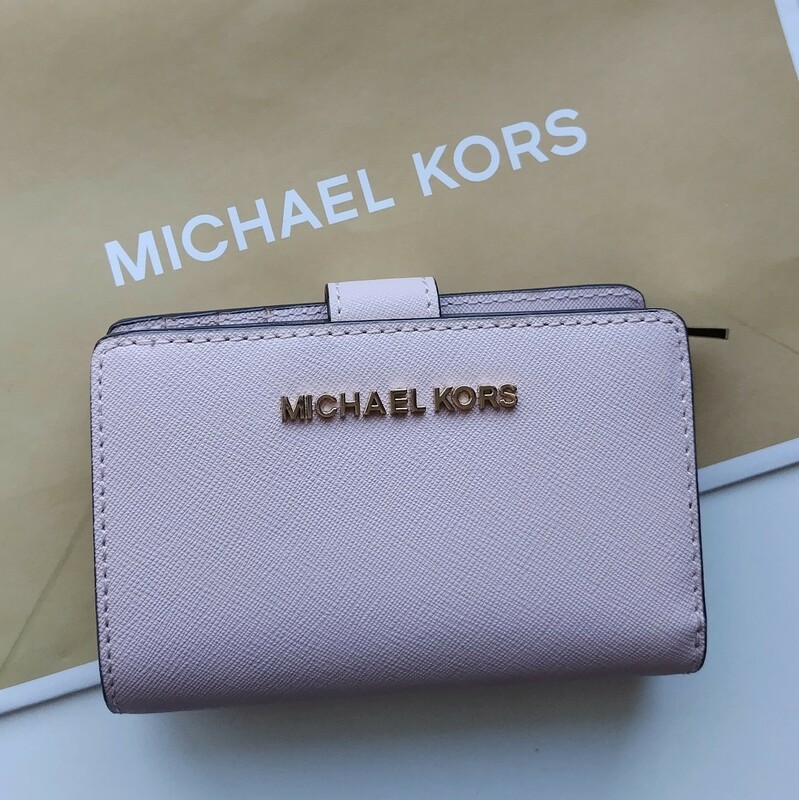 【新品】MICHAEL KORS　マイケルコース　折財布　ピンク