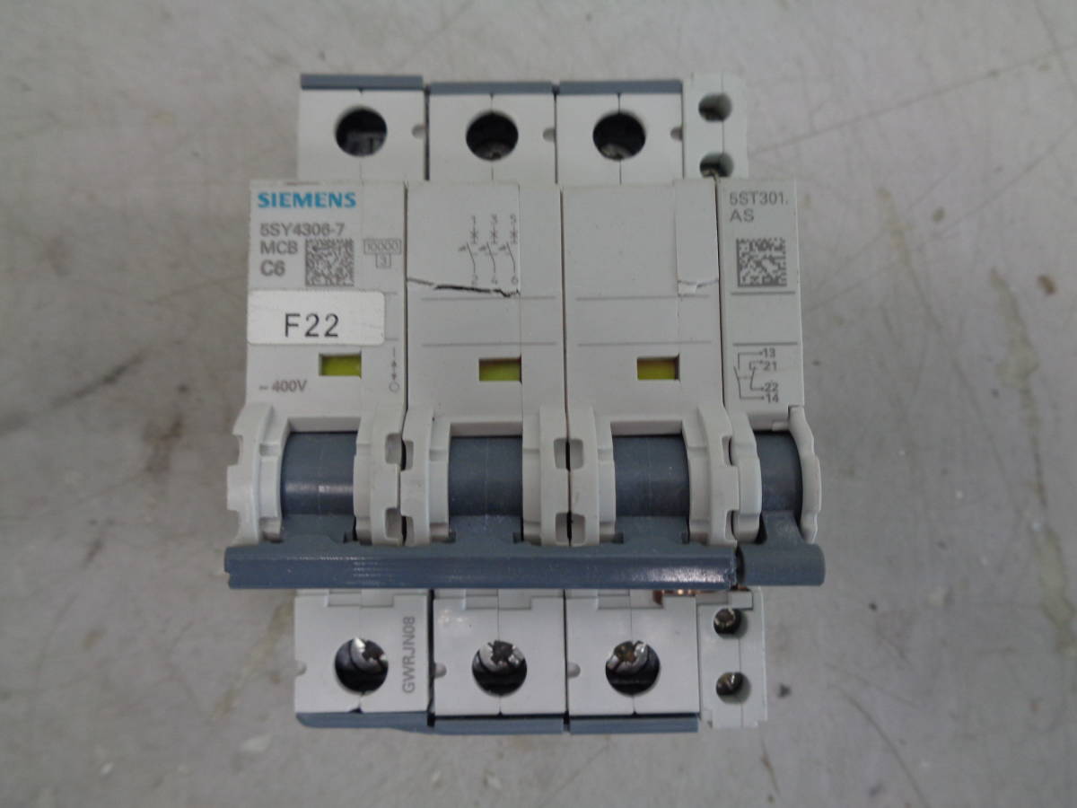 MK9680 SIEMENS 5SY4306-7 MCB C6サーキットブレーカー 5ST3010
