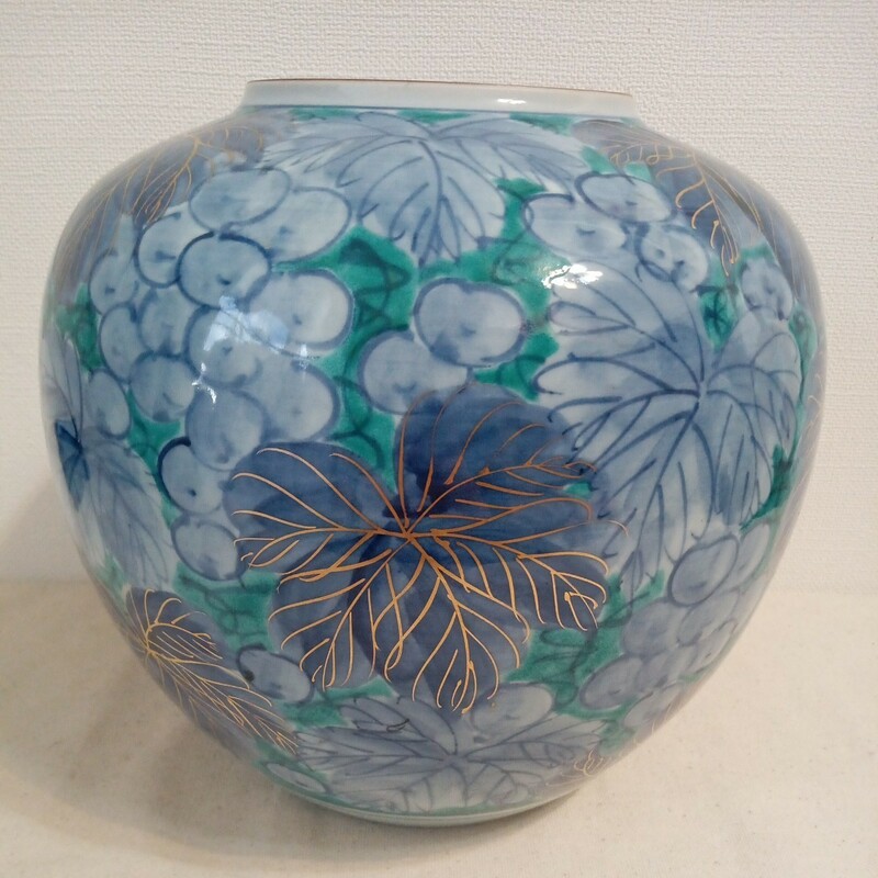 九谷　陶器　壺　花瓶　日本陶器　/和食器　インテリア