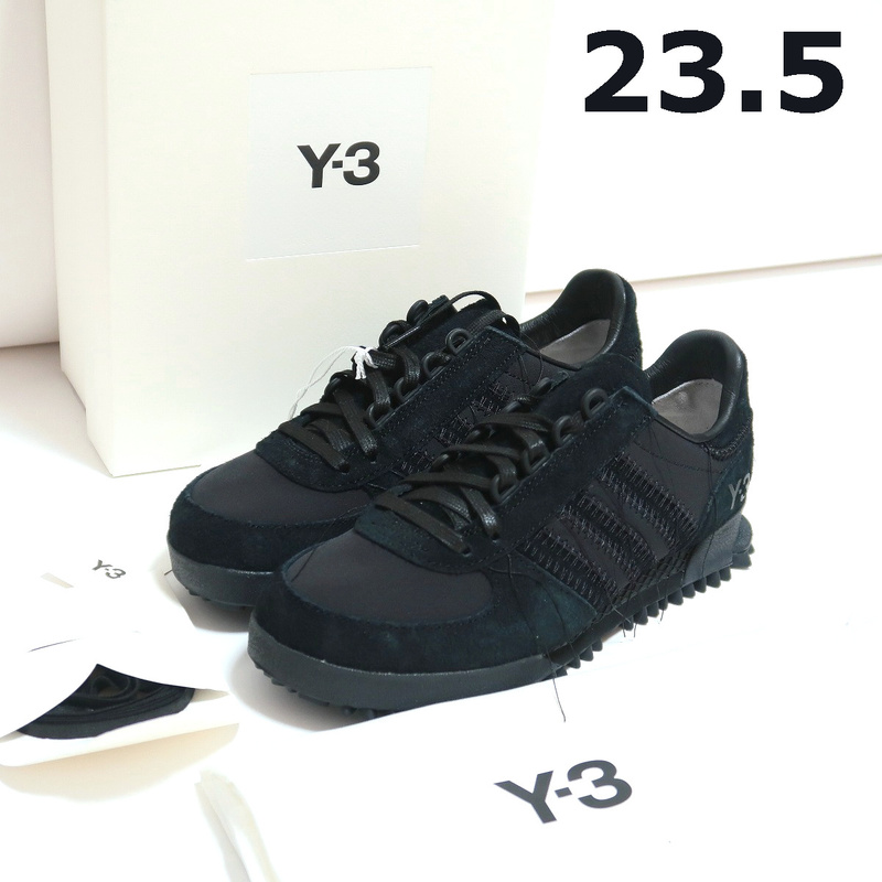 23.5 Y-3 MARATHON TR スニーカー ヨウジヤマモト アディダス ワイスリー マラソン ADIDAS 黒 ブラック Y's