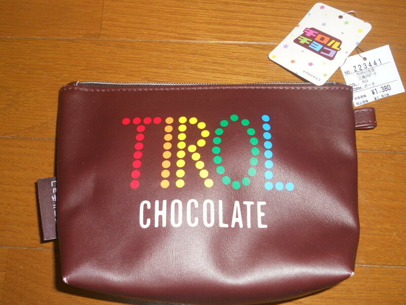 ★TIROL CHOCOLATE チロルチョコ ポーチ 三角マチポーチ★