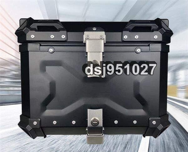 リアボックス トップケース ブラック 65Lアルミ製品 ツーリング バックレスト装備 持ち運び可能
