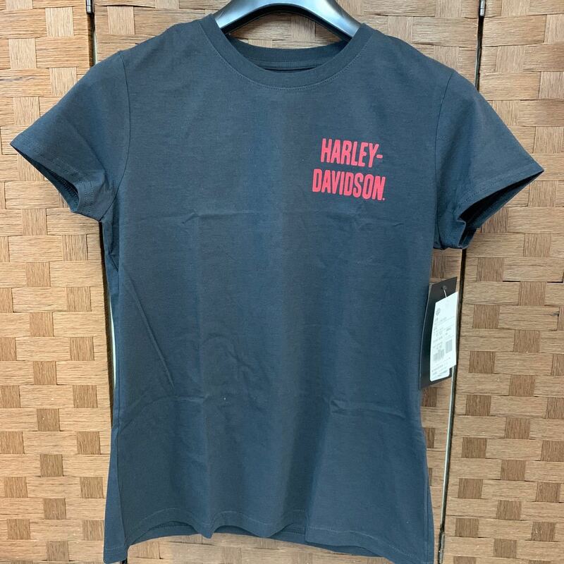 【未使用タグ付き】Harley-Davidson レディース バックプリント Tシャツ Sサイズ ブラック 96637-22VW ハーレーダビッドソン ハーレー 半袖