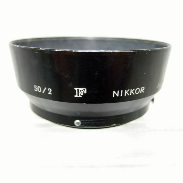 ニコン NIKON 50/2（大文字「F」刻印）Auto NIKKOR 50mm F2用 メタルフード（中古）