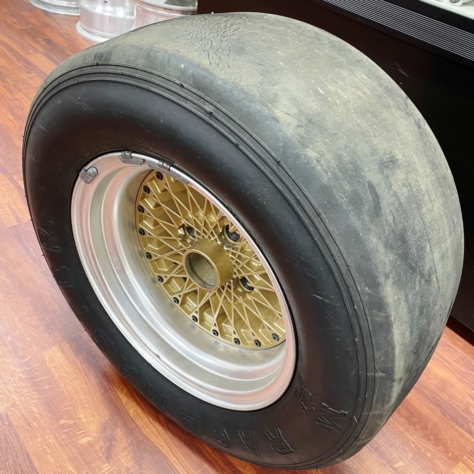 ENKEI APACHE Ⅳ エンケイアパッチ 14インチ　8J -7.5 114.3 4H 　深リム　当時物　1本のみ　M&H Racemaster 　スリックタイヤ
