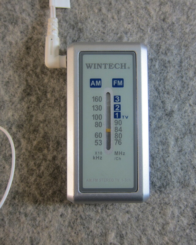WINTECH ウィンテック AM/FMラジオ ライタータイプ 新電池付 動作確認品 11-47-1