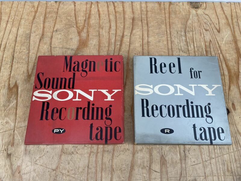 sony magnetic sound recording tape オープンリール　リール　テープ　元箱　中古品