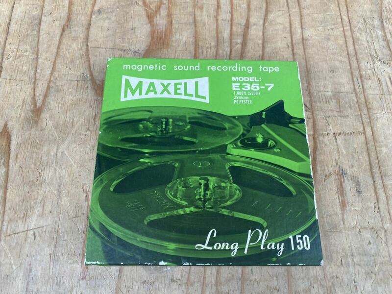 maxell e35-7 テープ　オープンリール　リール　元箱 中古品