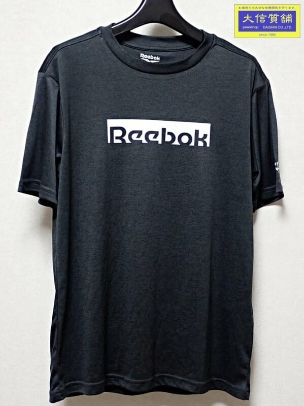 REEBOK リーボック カチオン 半袖Tシャツ メンズM 422761 ブラック 中古A 【送料無料】 A-8357