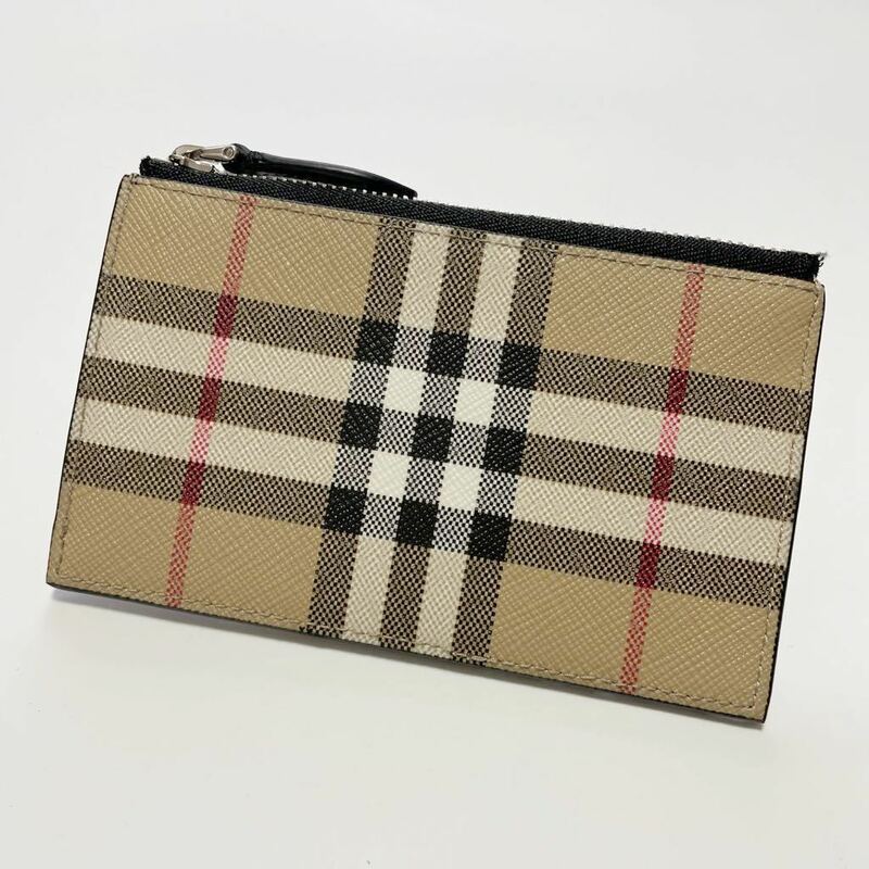 ★未使用 保管品 BURBERRY カード コイン ケース レザー メンズ レディース【鑑定済み 本物保証】