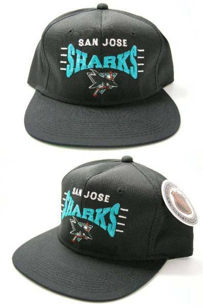 NHLサンノゼ シャークス SHARKS 90s VINTAGE ヴィンテージ デッドストック スナップバック キャップ SNAPBACK CAP NHL