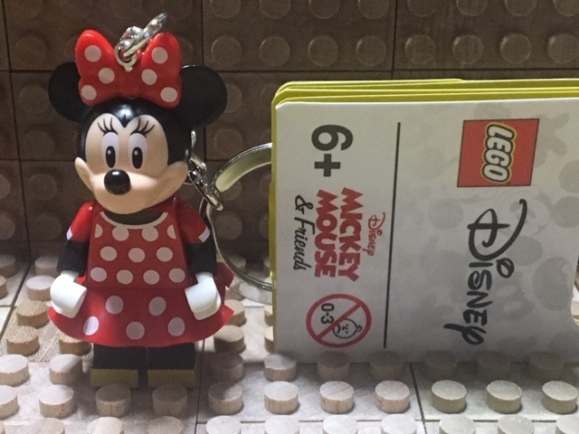 凸凸凸 レゴ LEGO ☆ ディズニー ミニフィグ キーホルダー ☆ ミニーマウス Minnie Mouse Key Chain ☆ 新品 凸凸凸