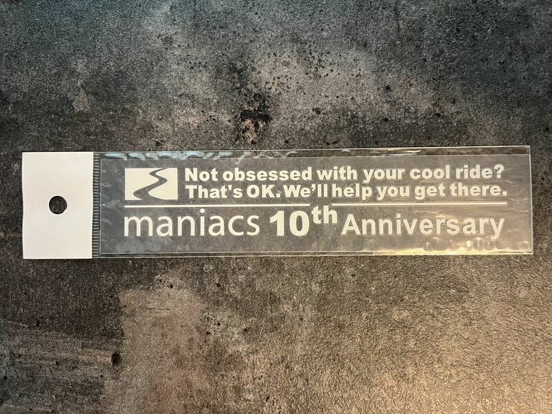 maniacs 10th anniversary　ステッカー