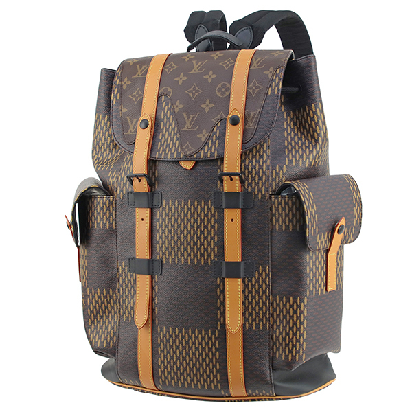 ルイヴィトン LOUIS VUITTON リュックサック バックパック メンズ N40358 クリストファー PM ダミエジャイアント NIGO 5122