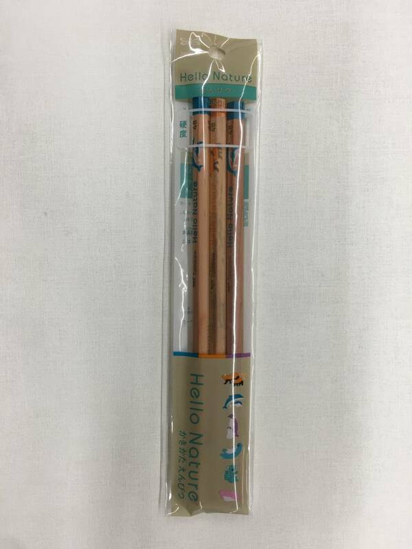 ハローネイチャー かきかた鉛筆 4B 3本パック ACF-365F