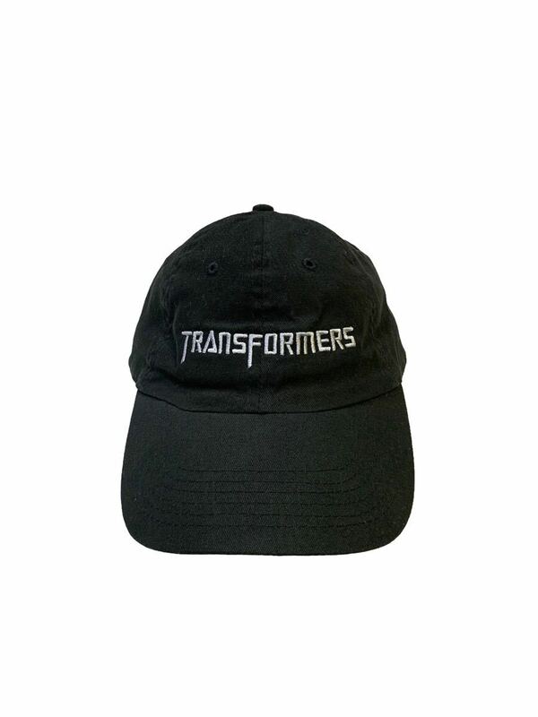 レア ムービー TRANSFORMERS CAP トランスフォーマー キャップ ブラック 帽子 アメリカSFアクション 映画 マイケル ベイ MOVIE