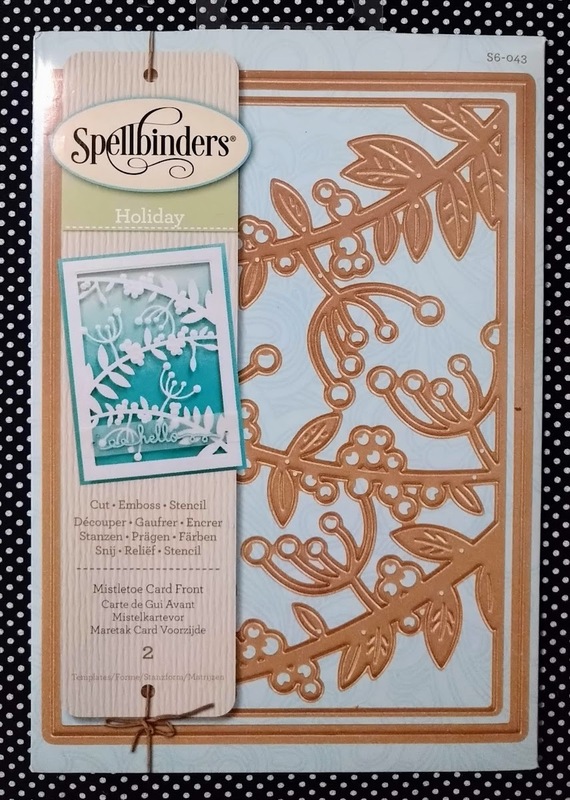 Spellbinders S6-043 Holiday Mistletoe Card Front ヤドリギ カードフロント カッティングダイ2枚セット カードメイキング 