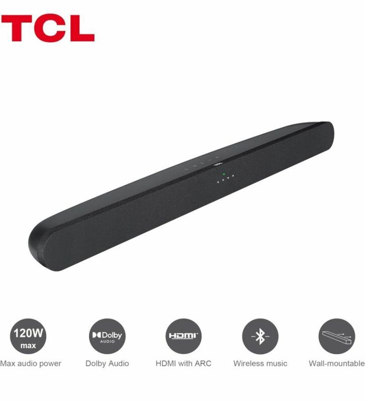 TCLジャパンエレクトロニクス TCL サウンドバー TS6100 120W Dolby Audio/HDMI/Bluetooth対応 ブラック 新品未開封