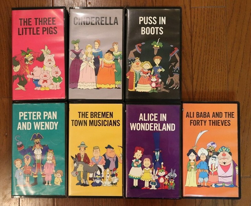 【かわいい】 TDKこども英語童話館 全7巻　知育VHSビデオ