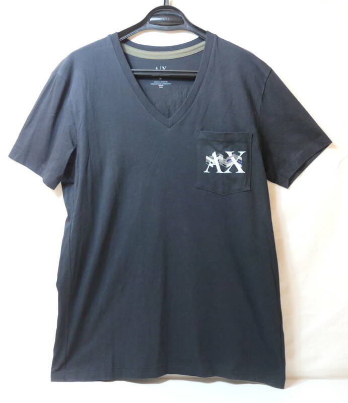 A/X　アルマーニ エクスチェンジ　Tシャツ M メンズ 　Vネック　半袖　ブランド古着