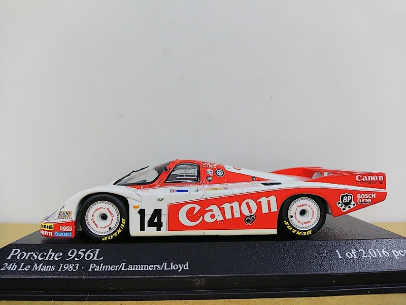 ■ PMA MINICHAMPSミニチャンプス 1/43 Porsche 956L 24h Le Mans 1983キャノン ポルシェ ルマン レーシングミニカー