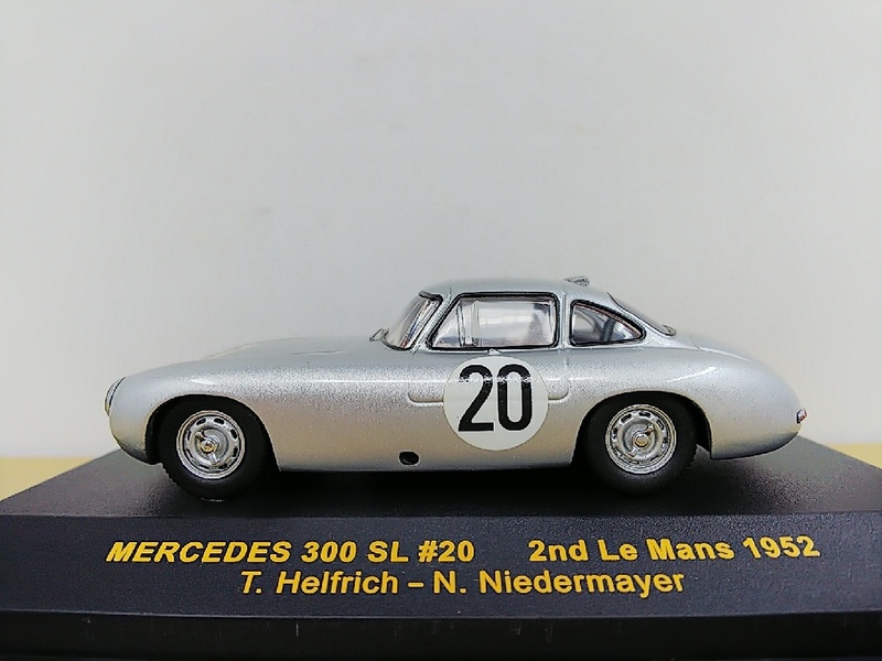 ■ ixo modelsイクソ LMC098 1/43 Mercedes 300 SL #20 2nd Le Mans 1952 シルバー メルセデスベンツ ルマン レーシングモデルミニカー