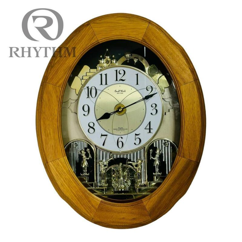 RHYTHM リズム　からくり時計　掛け時計　電波時計　スモールワールド