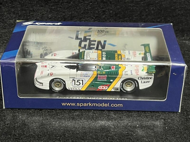 Spark 1/43 スパイスSE87C #151 1989ルマン PA.Lonbbrdi_B.Sotty_F.Magnani S6809 Spice SE 87C Le Mans