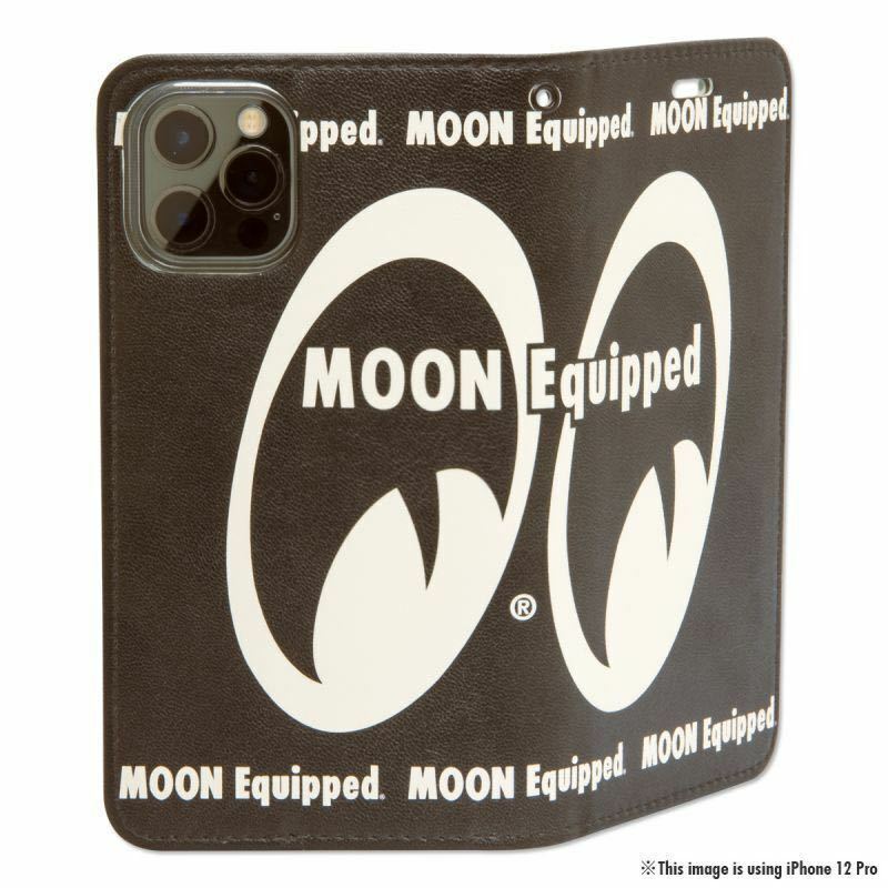 MOON Equipped iPhone 12 , 12 Pro フリップケース ハードケース ケース カバー ハードカバー ムーンアイズ 車 バイク アメリカン mooneyes