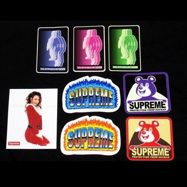 20AW Supreme Sticker Set ステッカー 8枚 セット Mariah Carey Bear Blur Chrome マライア・キャリー ベア ブラー クロム