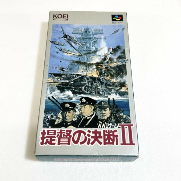 提督の決断２【箱・説明書付き】♪動作確認済♪３本まで同梱可♪　SFC　スーパーファミコン