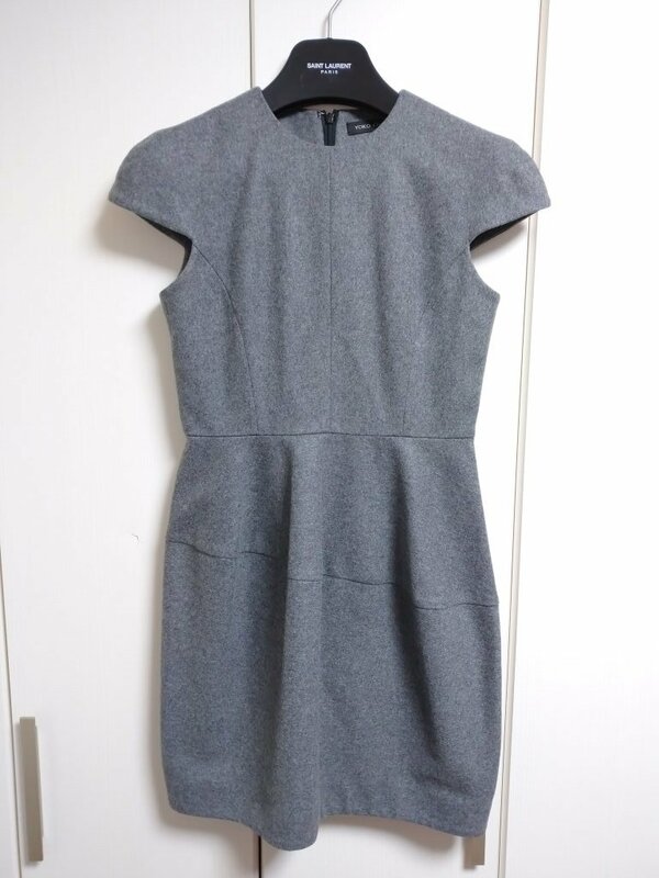 YOKO CHAN ヨーコチャン cap sleeve balloon dress ノースリーブワンピース ワンピース ドレス ひざ丈スカート 36 YCD-318-409 ZEIZIOKM