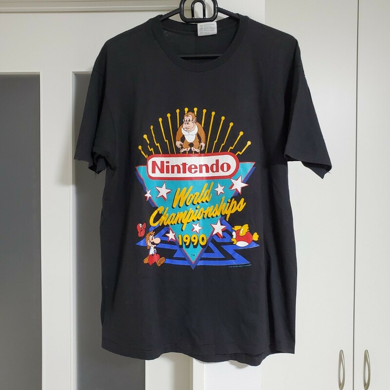 90s NINTENDO WORLD CHAMPIONSHIPS Tシャツ 1990 SUPER MARIO DONKEY KONG ポケモン Game Boy POKEMON 任天堂 STREET FIGHTER ピカチュウ