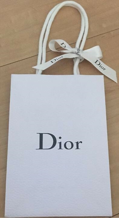 非売品 クリスチャン ディオール Christian Dior 紙袋 小1枚 リボン付き ショッパー プレゼントに