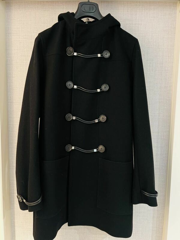 正規品 名作 ディオールオム Dior homme ウールメルトンフーデッドコート ジャケット ライダースブルゾン size44