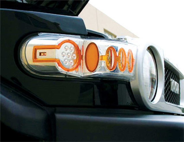 パークシグナル FJクルーザー LEDウインカー　クリスタルアイズ LEDフロントパークシグナルランプ コーナーランプ