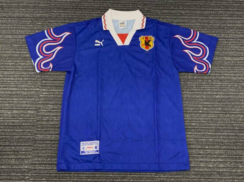 1996 サッカー 日本代表 初代 炎モデルⅠ型 PUMA プーマ 1st. ユニフォーム／カズ・KAZU