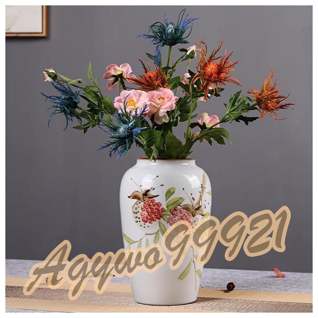 セラミック花瓶花瓶現代家庭装飾用ドライ花瓶暖炉寝室キッチンリビングセンター用デスク (Size : 16x25cm)
