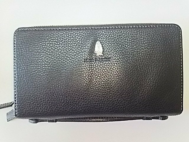  ハッシュパピー セカンドウォレットhp1081 黒 ダブルファスナー 大容量 スマホ 長財布 ブラック 未使用 在庫処分 セール