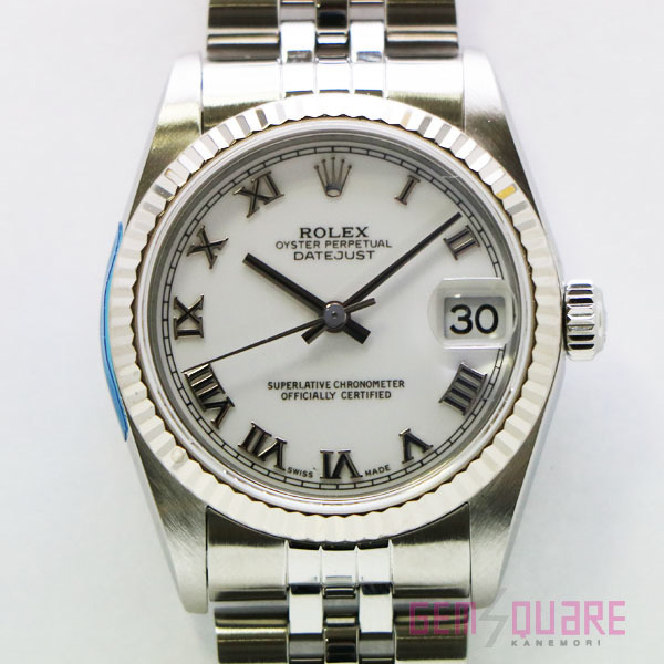 【値下げ交渉可】ROLEX ロレックス デイトジャスト ホワイトローマン A番 腕時計 中古 78274【質屋出店】