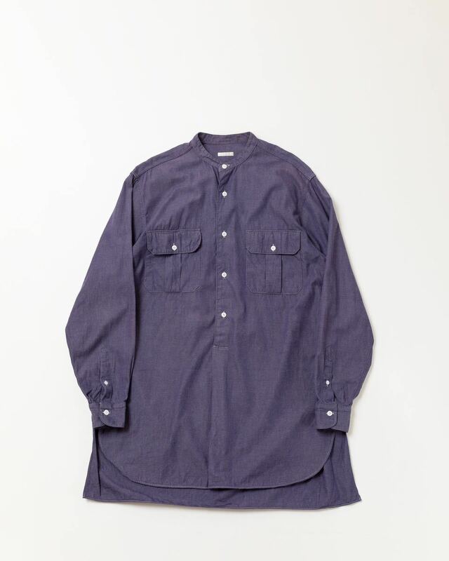 18aw COMOLI プルオーバーカーゴシャツ N03-02005 コモリ ロングシャツ サイズ1