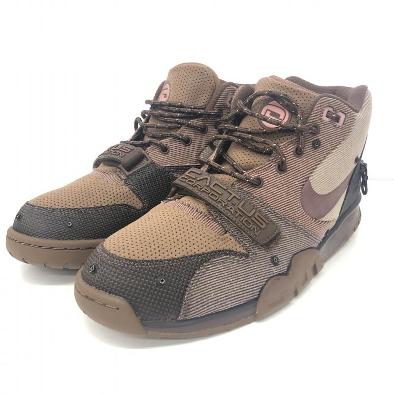 【中古】Travis Scott x Nike Air Trainer 1 SP Archaeo Brown and Rust Pink　 28.5cm　DR7515-200　トラヴィス スコット　ナイキ[2400661