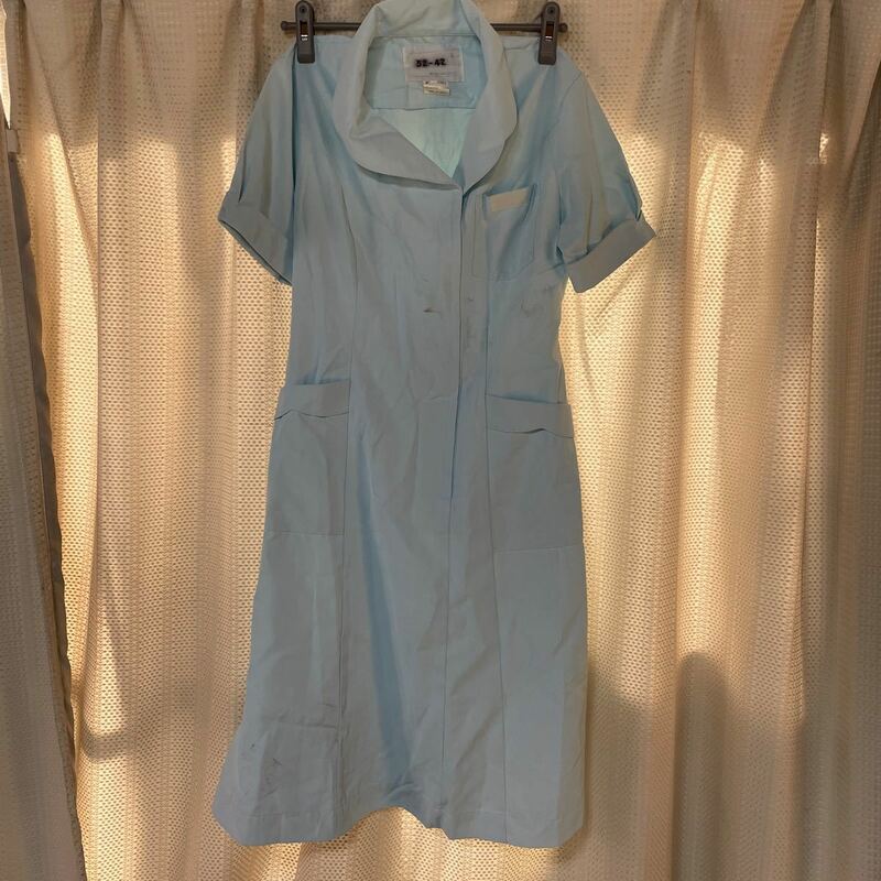 ナースワンピース 看護師 ナース服 コスプレ　Lサイズ　水色　半袖