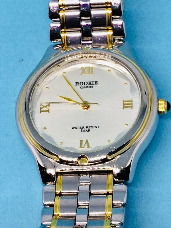 (C30)カシオ(*'▽')CASIO・ROOKIE　ルーキー（電池交換済み）S&G・ユニセックス腕時計USED（送料全国一律185円）素敵な時計です。