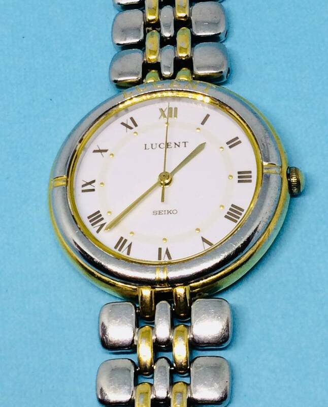 (C13)ユニセックス(*'▽')セイコー・ルーセント（電池交換済み）S&Gユニセックス腕時計USED（送料全国一律185円）お洒落な人気の時計です。