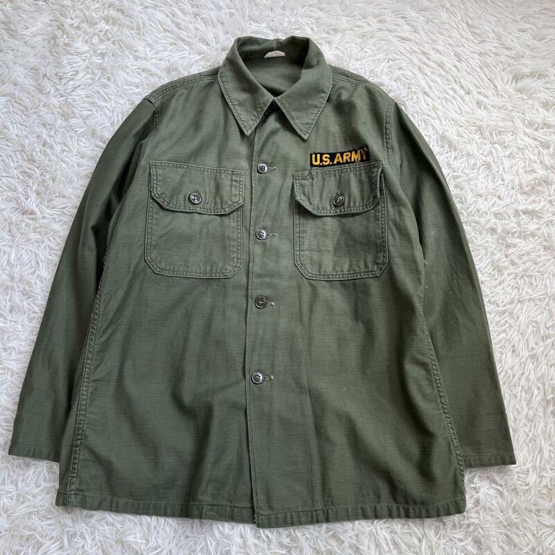 【50s】U.S.ARMY ユーティリティ 長袖シャツ　筒袖　1st OG107