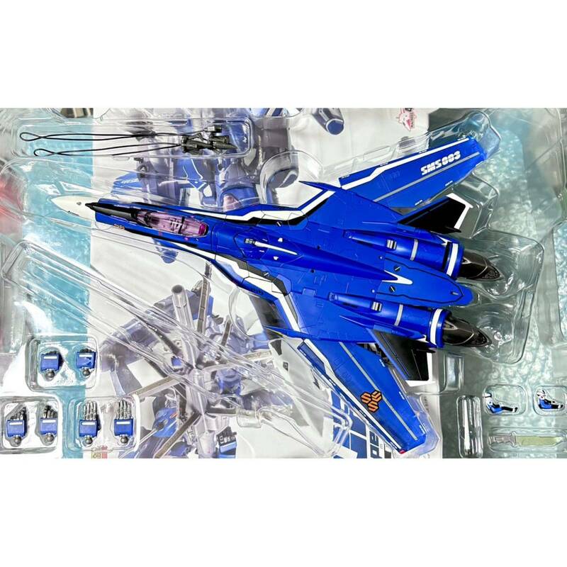 DX超合金 VF-25G スーパーメサイアバルキリー (ミハエル・ブラン機) リバイバルVer. 台座付き マクロスF ※ライフル・スーパーパーツ欠品